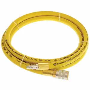 CONTINENTAL PLY05030-05-51 Air Hose, 1/2 Inch Hose Inside Dia, Yellow, Steel 1/2 Inch Mnpt X Brass 1/2 Inch Fnpt | CR2EPA 50JJ78