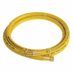 CONTINENTAL PLY03830-10-33 Air Hose, 3/8 Inch Hose Inside Dia, Yellow, Brass 1/4 Inch Fnpt X Brass 1/4 Inch Mnpt | CR2FUV 50JJ25