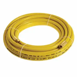 CONTINENTAL PLY03830-100-33 Air Hose, 3/8 Inch Hose Inside Dia, Yellow, Brass 1/4 Inch Fnpt X Brass 1/4 Inch Mnpt | CR2FVB 50JJ22