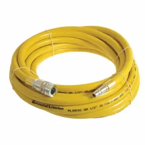 CONTINENTAL PLY05030-20-51 Air Hose, 1/2 Inch Hose Inside Dia, Yellow, Steel 1/2 Inch Mnpt X Brass 1/2 Inch Fnpt | CR2EPC 50JJ81