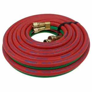 CONTINENTAL TWT-04-025BB Tw Inch Lengthine Welding Hose, 1/4 Inch Heightose Inside Dia, Green, Red, BB x BB | CR2KVA 61DV66