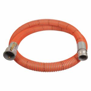 CONTINENTAL WST300-20CE-G Water Suction and Discharge Hose, 3 Inch Heightose Inside Dia, 100 psi, Clear/Orange | CR2JEW 52EE43
