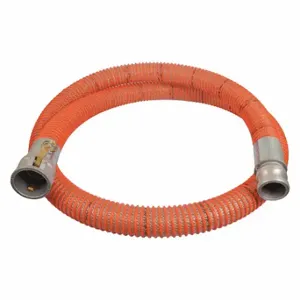 CONTINENTAL WST200-20CE-G Water Suction and Discharge Hose, 2 Inch Hose Inside Dia, 100 psi, Clear/Orange | CR2JAR 52EE42