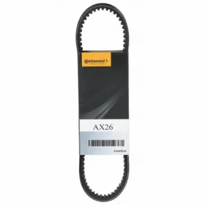 CONTITECH INC AX27 Cogged V-Belt, Ax27, 29 Inch Outside Length, 1/2 Inch Top Width, 5/16 Inch Thick | CR2LKK 459N73