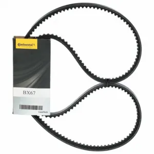 CONTITECH INC BX67 Cogged V-Belt, Bx67, 70 Inch Outside Length, 21/32 Inch Top Width, 13/32 Inch Thick | CR2LLD 459P97