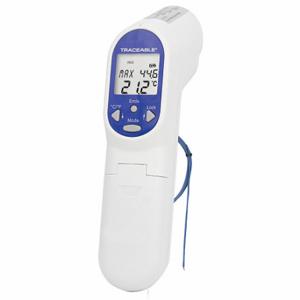 CONTROL COMPANY 4482 Infrared Thermometer, -76 Deg to 932 Deg, Calibration Certificate Included, Single Dot | CR2LQN 33Y686