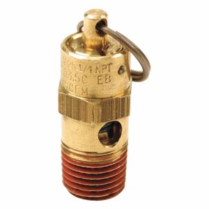 CONTROL DEVICES SA12-1A275 Air Safety Valve, Hard Seat, 1/8 Inch MNPT Inlet Size, 275 psi Preset Setting | CH9NZW 45MG44