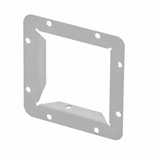 COOPER B-LINE 44 GF Wireway End Flange, Steel, Gray, 4 x 4 Inch Size | CH7BUE