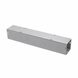 COOPER B-LINE 4436 G Wiring Trough, 36 x 4 x 4 Inch Size, Screw Covered, Steel, Gray | CH7VCZ