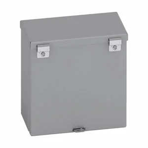 COOPER B-LINE 24248 RTHC Junction Box, 8 x 24 x 24 Inch Size, Hinged Cover, Carbon Steel | CH7AUQ