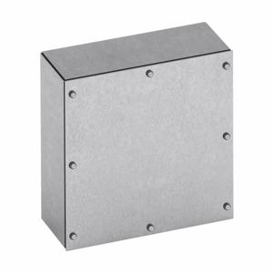 COOPER B-LINE 16166 SCG Junction Box, 6 x 16 x 16 Inch Size, Screw Cover, Galvanized Steel | CH6ZXC