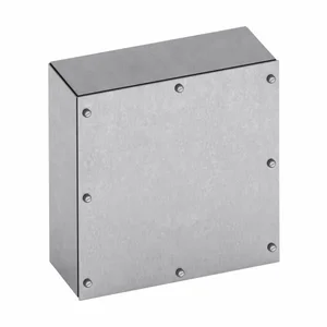 COOPER B-LINE 20166 SCG Junction Box, 6 x 16 x 20 Inch Size, Screw Cover, Galvanized Steel | CH7ADE