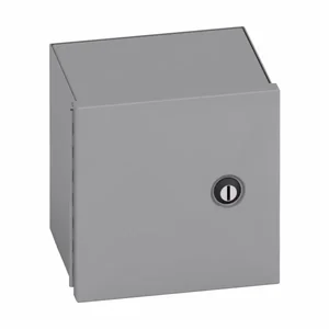 COOPER B-LINE 12126-1 Panel Enclosure, 12 x 6 x 12 Inch Size, Wall Mount, Thru Holes, Carbon Steel | CH6YPA