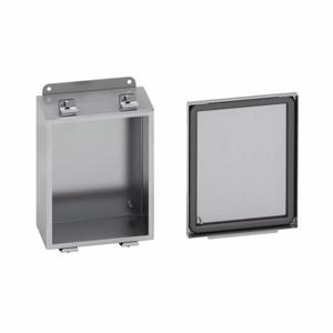 COOPER B-LINE 1084-4XSS6LC JIC Panel Enclosure, 4 x 8 x 10 Inch Size, Screw Cover, 316SS | CH6ZBT