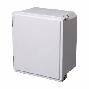 COOPER B-LINE 14126-SDFQR JIC Panel Enclosure, 6.34 x 13.86 x 15.49 Inch Size, Hinged Cover, Fiberglass | CH6ZQA