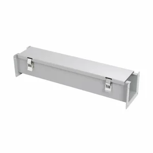 COOPER B-LINE 12624-12LW Wireway, 24 x 12 x 6 Inch Size, Hinged Covered, Steel, Gray | CH7UQY