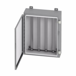COOPER B-LINE 24246-12TE Wall Mounted Panel Enclosure, 6 x 24 x 24 Inch Size, Hinged Cover, Carbon Steel | CH7ATM