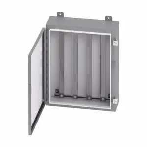 COOPER B-LINE 16126-12TE Wall Mounted Panel Enclosure, 6 x 12 x 16 Inch Size, Hinged Cover, Carbon Steel | CH6ZTN