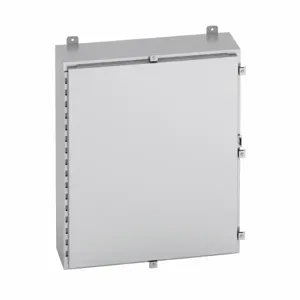 COOPER B-LINE 302412-4XA Wall Mounted Panel Enclosure, 12 x 24 x 30 Inch Size, Hinged Cover, Aluminium | CH7AZJ