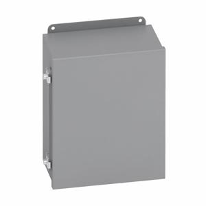 COOPER B-LINE 12105-FTC JIC Panel Enclosure, 5 x 10 x 12 Inch Size, Hinged Cover, Carbon Steel | CH6ZEZ