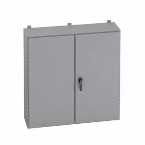COOPER B-LINE 24428-12D Wall Mounted Panel Enclosure, 8 x 42 x 24 Inch Size, Hinged Cover, Carbon Steel | CH7AVY