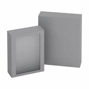 COOPER B-LINE 242012-SDWLG Wall Mounted Panel Enclosure, 12 x 20 x 24 Inch Size, Hinged Cover, Carbon Steel | CH7ANN