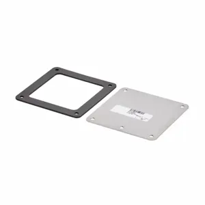 COOPER B-LINE 66-4XSFCP Closure Plate, Feed Through, SS, Brushed Finish | CH7KKD