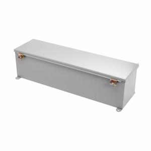 COOPER B-LINE 8836-12WT Wiring Trough, 36 x 8 x 8 Inch Size, Hinged Covered, Steel, Gray | CH7VTT