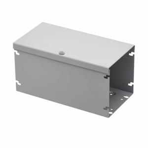 COOPER B-LINE 4412-3RHS NK Wireway, 12 x 4 x 4 Inch Size, Hinged Covered, Galvaneal Steel, Gray | CH7VAP