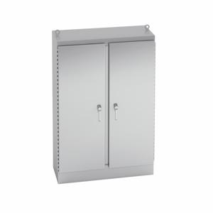 COOPER B-LINE 724824-4XSFSD3PT Ground Mounted Panel Enclosure, 24 x 48 x 72 Inch Size, 304SS | CH7CME
