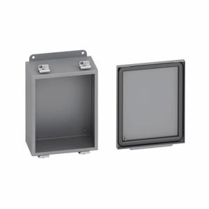 COOPER B-LINE 1084-4CHC JIC Panel Enclosure, 4 x 8 x 10 Inch Size, Hinged Cover, Carbon Steel | CH6ZBB