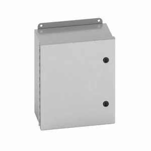 COOPER B-LINE 14128-4XSQT JIC Panel Enclosure, 8 x 12 x 14 Inch Size, Hinged Cover, 304SS | CH6ZQE