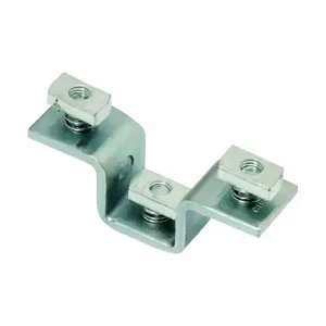 COOPER B-LINE B107PAZN U Support, Five Holes, 1.62 x 5.43 x 1.62 Inch Size, Steel, Electro Plated | CH7DJV