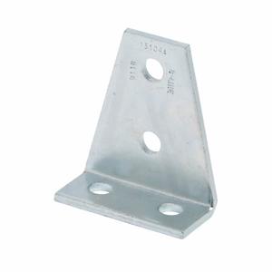 COOPER B-LINE B118SS4 Gussetted Shelf Angle, Four Hole, 90 Deg., 4.12 x 3.5 x 1.62 Inch Size, 304SS | CH7DKW