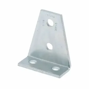 COOPER B-LINE B118HDG Gussetted Shelf Angle, Four Hole, 90 Deg., 4.12 x 3.5 x 1.62 Inch Size, Steel | CH7DKV