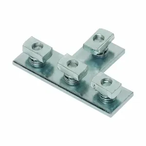 COOPER B-LINE B133PAGRN Tee Plate, Four Holes, 5.37 x 3.5 x 1.62 Inch Size, Steel | CH7WML