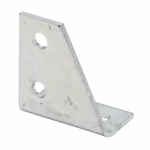 COOPER B-LINE B134RSS4 Gussetted Corner Angle, 90 Deg., Four holes, 3.5 x 3.93 x 1.87 Inch Size, 304SS | CH7KZX