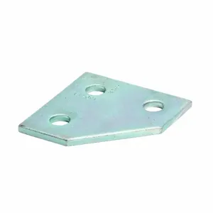 COOPER B-LINE B135HDG Corner Gusset Plate, Three Holes, 3.5 x 3.5 x 1.62 Inch Size, Steel | CH7WMU