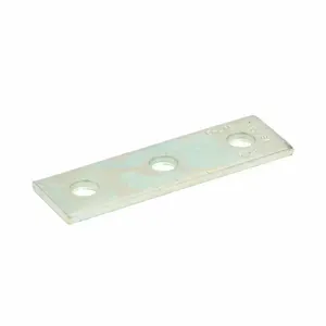 COOPER B-LINE B141SS4 Splice Plate, Three Plates, 0.23 x 5.37 x 1.62 Inch Size, 304SS | CH7WNY