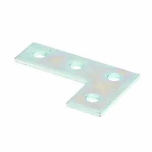 COOPER B-LINE B143HDG Corner Plate, Four Holes, 0.22 x 5.37 x 3.5 Inch Size, Steel | CH7WPL