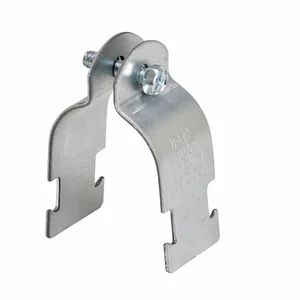 COOPER B-LINE B2011YZN Pipe/Conduit Clamp, 0.0677 x 3.351 x 1.25 Inch Size, Steel | CH7LLJ