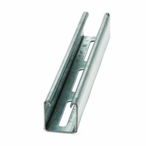COOPER B-LINE B22S-120HDG Strut Channel, 1.62 x 120 x 1.62 Inch Size, Steel, Hot Dipped Galvanized | CH7MEA