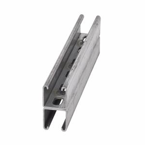 COOPER B-LINE B22SHA-240GLV Back To Back Welded Channel, 1.62 x 240 x 1.62 Inch Size, Steel, Pre Galvanized | CH7MFN