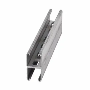 COOPER B-LINE B22SHA-240HDG Back To Back Welded Channel, 1.62 x 240 x 1.62 Inch Size, Steel | CH7MFQ