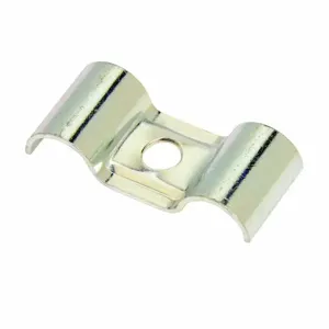 COOPER B-LINE B2350ZN Tubing Strap, One Hole, 0.062 x 1.438 x 0.81 Inch Size, Steel, Electro Plated Zinc | CH7MHY