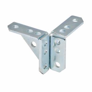 COOPER B-LINE B276HDG Double Corner Gussetted Connection, 4 x 4 x 1.62 Inch Size, Steel | CH7MNU