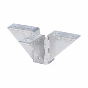 COOPER B-LINE B277ZN Double Corner Gussetted Connection, 3.93 x 9.18 x 1.68 Inch Size, Steel | CH7MNX