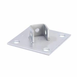 COOPER B-LINE B279ZN Square Post Base, Centered Offset, 1.62 x 6 x 6 Inch Size, Steel, Electro Plated | CH7MPR
