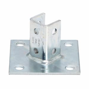 COOPER B-LINE B280HDG Square Post Base, Centered Offset, 3.5 x 6 x 6 Inch Size, Steel | CH7MQC