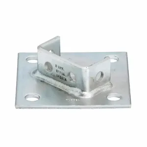 COOPER B-LINE B281AHDG Square Post Base, Centered Offset, 1.62 x 6 x 6 Inch Size, Steel | CH7MQV